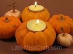 Pumpkin Tealight Candle Craft